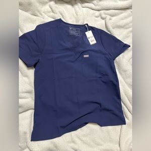 NWT Navy Large top and bottom scrub set